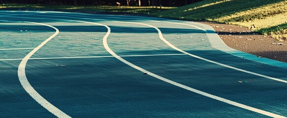 Canvas Print - Sport field court background.