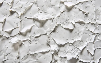 Poster - the wet crumpled white paper texture for the headerbackdrop 