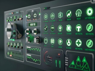 Poster - Eco Friendly Energy Monitoring Dashboard with Futuristic Interface
