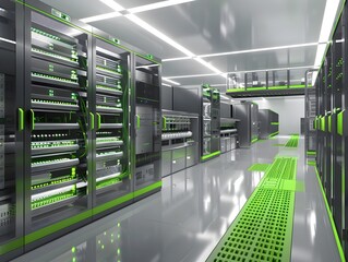 Poster - sustainable and energy efficient it infrastructure with green accents