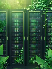 Poster - Eco Friendly Server Room Design A Futuristic of a Sustainable Data Center