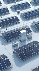 Poster - Solar Powered Network Infrastructure A Futuristic Aerial View of Sustainable Power and Technology