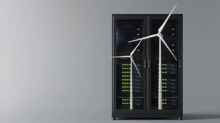 Poster - wind powered server rack design for sustainable data infrastructure