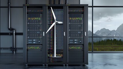 Poster - Wind Powered Server Rack Innovative of Renewable Energy Technology