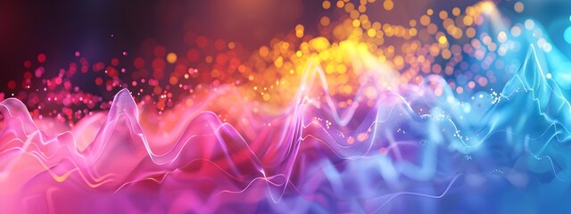 Poster - of atomic absorption spectroscopy showing absorption peaks at specific frequencies