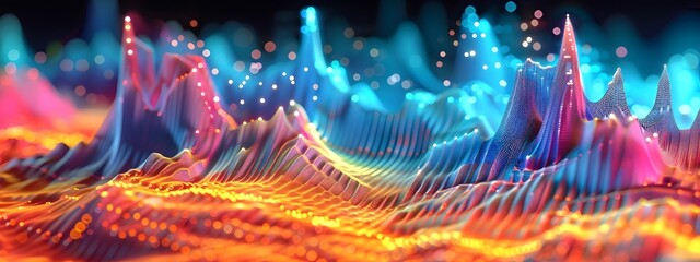 Poster - Atomic Absorption Spectroscopy Graph Showing Peaks at Specific Frequencies