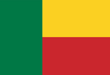 Benin flag illustrator country flags