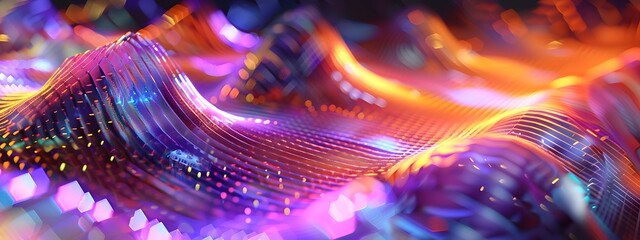 Poster - D Rendered Crystal Oscillator Diagram Precise Frequency