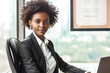 © Jelena - Portrait of a beautiful black business woman in the office