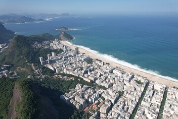 Wall Mural - Aerial views from over Rio De Janeiro, Brazil