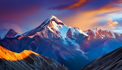 sunrise in the mountains