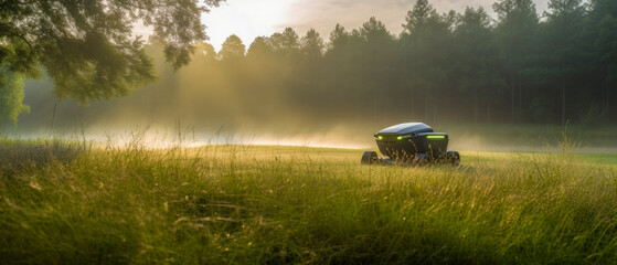 Sticker - A robot lawn mower