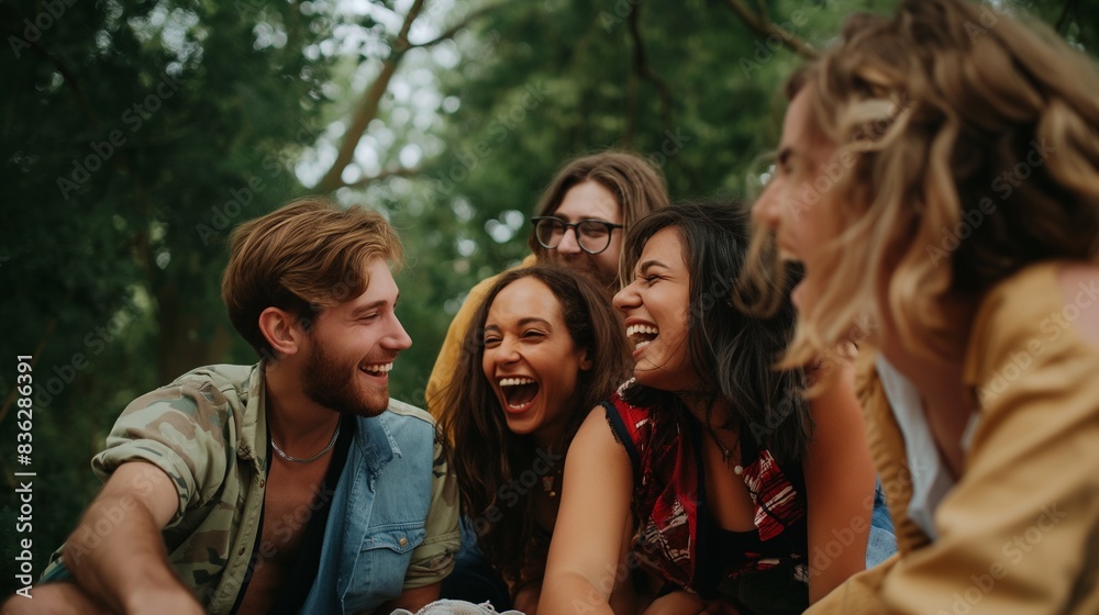friends having fun, group of friends is enjoying a fun-filled day ...
