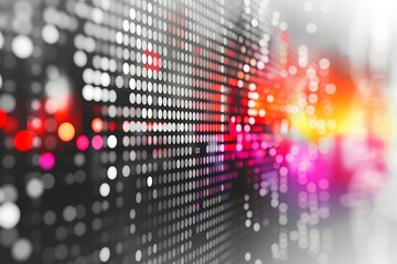 Aufkleber - Abstract technology background with bokeh defocused lights and other elements