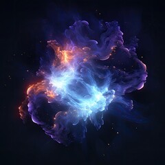 Wall Mural - Smoke  background with space