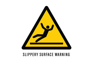 caution floor, caution sign, Slippery surface warning sign