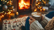 © Luba - Festive Fireplace Scene: Warmth and Cheer