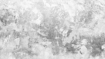 Poster - A grey wall with a few spots of color. The wall is covered in paint and has a rough texture
