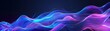 © André Troiano - Abstract blue and purple liquid wavy shapes futuristic banner. Glowing retro waves vector background