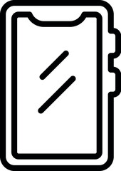 Poster - Black line art vector of a blank clipboard suitable for various design uses
