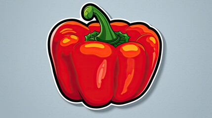 Wall Mural -  a red bell pepper