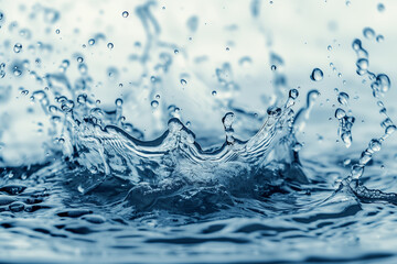 Close up of a splash of water in the shape of a crown


