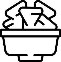 Poster - Minimalist vector line art recycling symbol with arrows and bin iconography for ecofriendly waste management and environmental conservation awareness