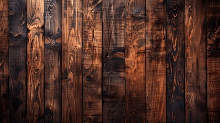 Wall Mural - Dark mahogany wood background showcasing a smooth, polished finish.