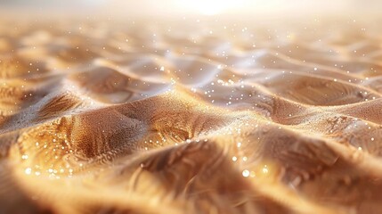 Sticker - Golden Sand Dunes with Glimmering Dust