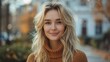 © Maxim Borbut - Woman standing on street smiling confidently