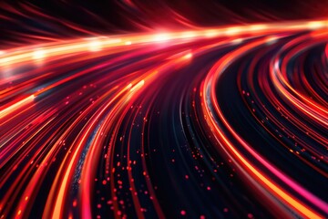 Aufkleber - A long exposure photo of a red and black background, great for use in abstract designs or as a base for creative projects