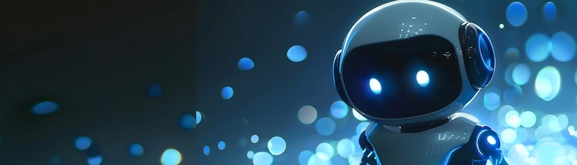 artificial intelligence chatbot in a dark room