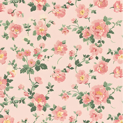  floral garden bloom flower pattern seamless wallpaper design illustration ornament decor