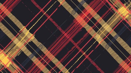 Seamless tartan design featuring a plaid pattern for printing