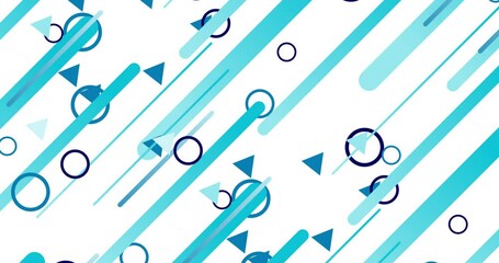 Wall Mural - geometric shape abstract loop animation. infinity motion graphic shapes loop animation on white back