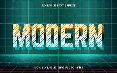 Aufkleber - modern 3d editable vector text effect. Modern concept text effect, with combination glow techno colors.