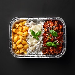 Wall Mural - beef and vegetable salad with rice