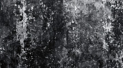 Wall Mural - Grunge Black and White Pattern Dark Monochrome Texture