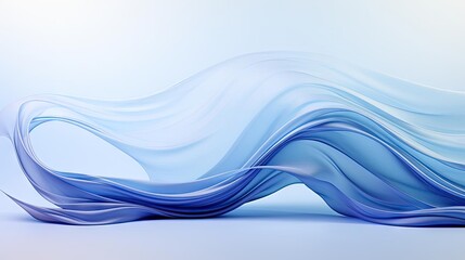 Fototapete - background with blue waves concept for wallpaper or banner and poster background