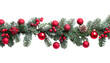 © Sara_P - Christmas garland die cut PNG style isolated on white and transparent background