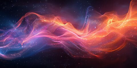 Digital background for tech, AI, neural networks, data, audio, graphics