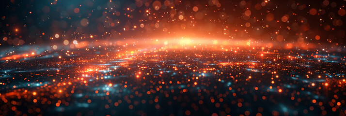 Digital background for tech, AI, neural networks, data, audio, graphics