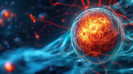 Poster - Abstract representation of a neural network with glowing connections and vibrant colors, illustrating advanced artificial intelligence and technology concepts.
