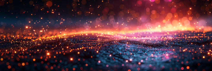 Digital background for tech, AI, neural networks, data, audio, graphics