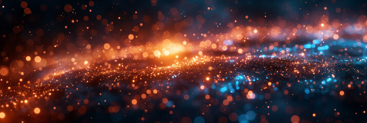 Digital background for tech, AI, neural networks, data, audio, graphics