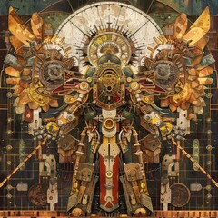 Wall Mural - mechanical god