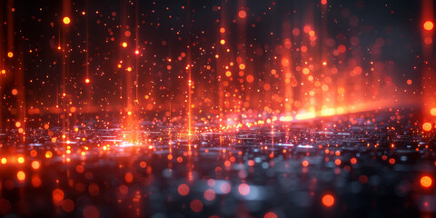 Digital background for tech, AI, neural networks, data, audio, graphics