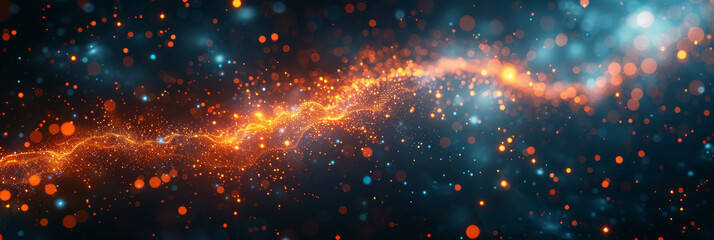 Digital background for tech, AI, neural networks, data, audio, graphics