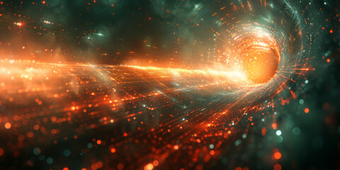 Digital background for tech, AI, neural networks, data, audio, graphics