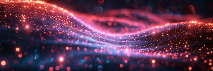 Digital background for tech, AI, neural networks, data, audio, graphics